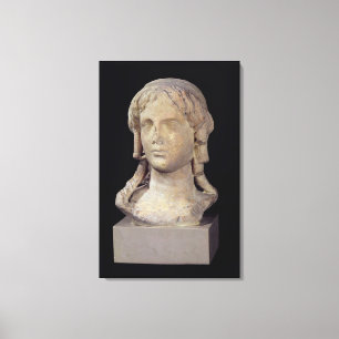 Head of Berenice I or Cleopatra I Canvas Print