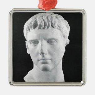 Head of Caesar Augustus Metal Ornament