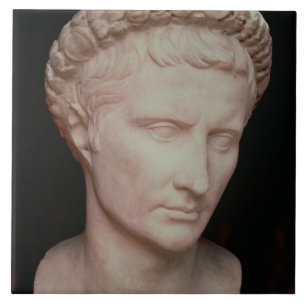 Head of Caesar Augustus Tile