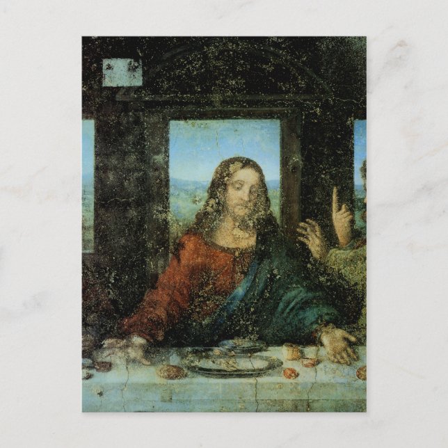 Head of Christ from The Last Supper Postcard (Front)