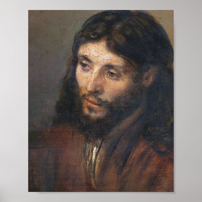 Head Of Christ - Rembrandt_Harmensz Poster (Front)
