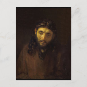Head of Christ Rembrandt Postcard
