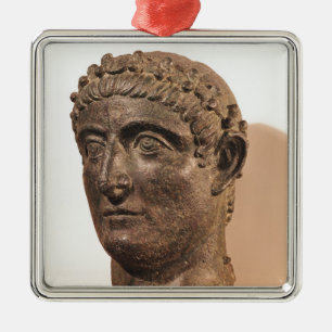 Head of Constantine the Great Metal Ornament