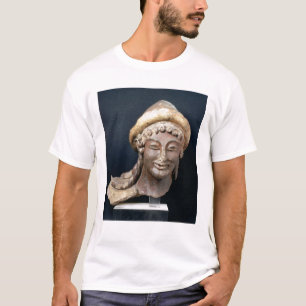 Head of Hermes wearing a pilos T-Shirt
