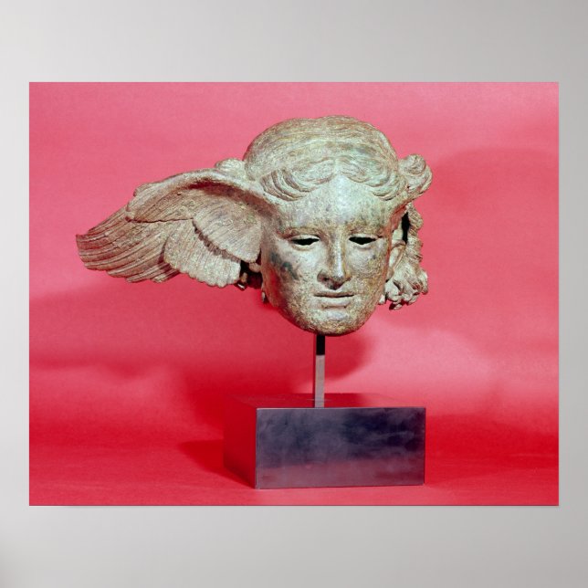 Head of Hypnos, copy of a Hellenistic original Poster (Front)