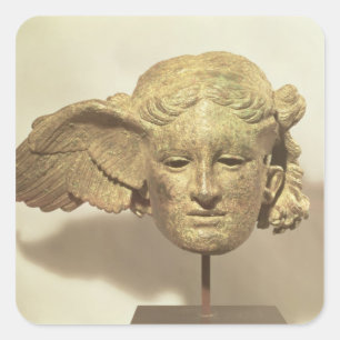 Head of Hypnos, or Sleep Square Sticker