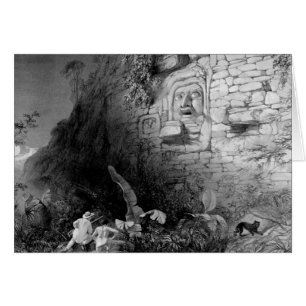 Head of Itzam Na, Izamal, Yucatan, Mexico, 1844