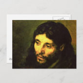 Head of Jesus By Rembrandt Postcard (Front/Back)