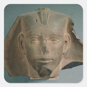 Head of King Djedefre, from Abu Roash, Old Kingdom Square Sticker