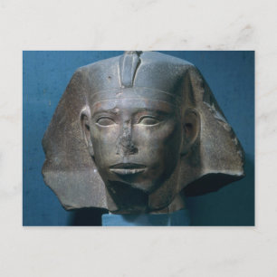 Head of King Djedefre, from Abu Roash, Old Postcard