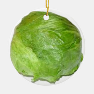Head of Lettuce Ceramic Ornament