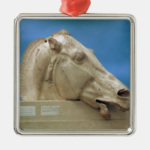 Head of one of the horses of Selene Metal Ornament