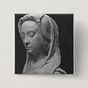 Head of Prudence 2 Inch Square Button