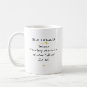 Head of Sales Office Quote Coffee Mug
