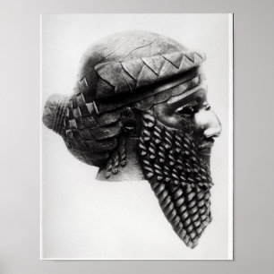 Head of Sargon I 2400-2200 BC Poster