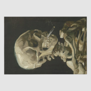 Head of Skeleton with Cigarette by Van Gogh Tissue Paper