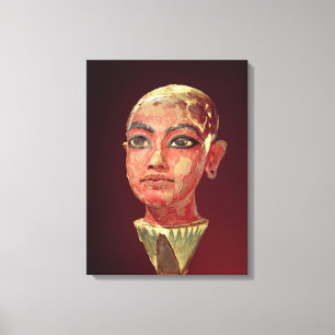 Head of the child king emerging canvas print