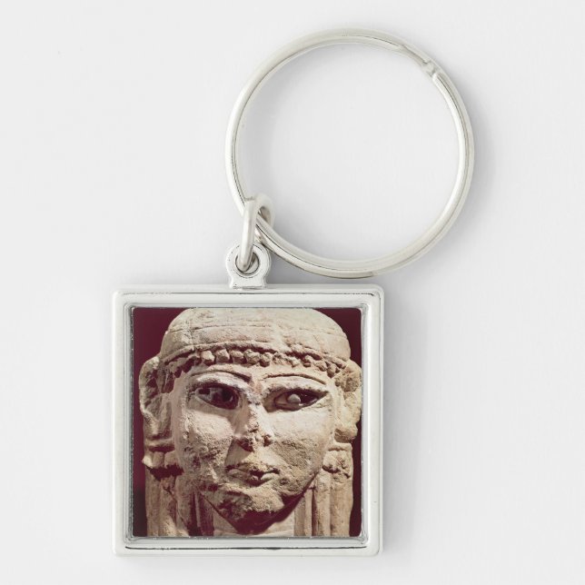 Head of the goddess Ishtar, from Amman, Jordan Keychain (Front)