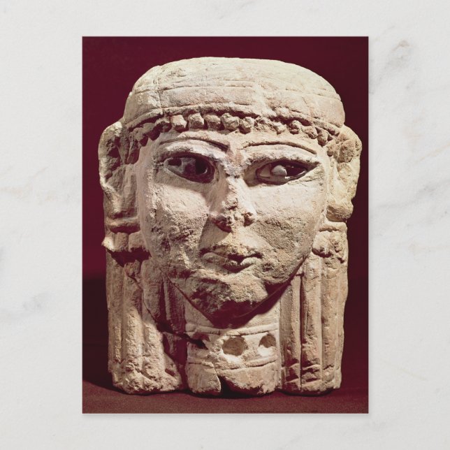 Head of the goddess Ishtar, from Amman, Jordan Postcard (Front)