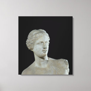 Head of the Venus de Milo, c.100 BC Canvas Print
