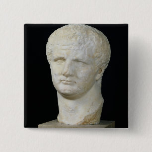 Head of Titus 2 Inch Square Button