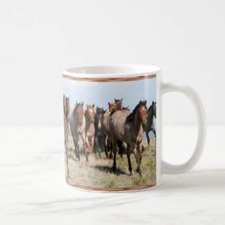 Head-On Herd of Horses Coffee Mug