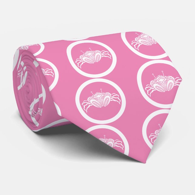Head-on sea crab in circle tie (Rolled)