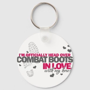 Head over Combat Boots Keychain