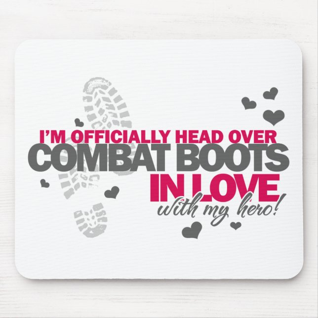 Head over Combat Boots Mouse Pad (Front)