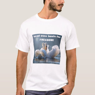 Head over Heels - swans (light) T-Shirt