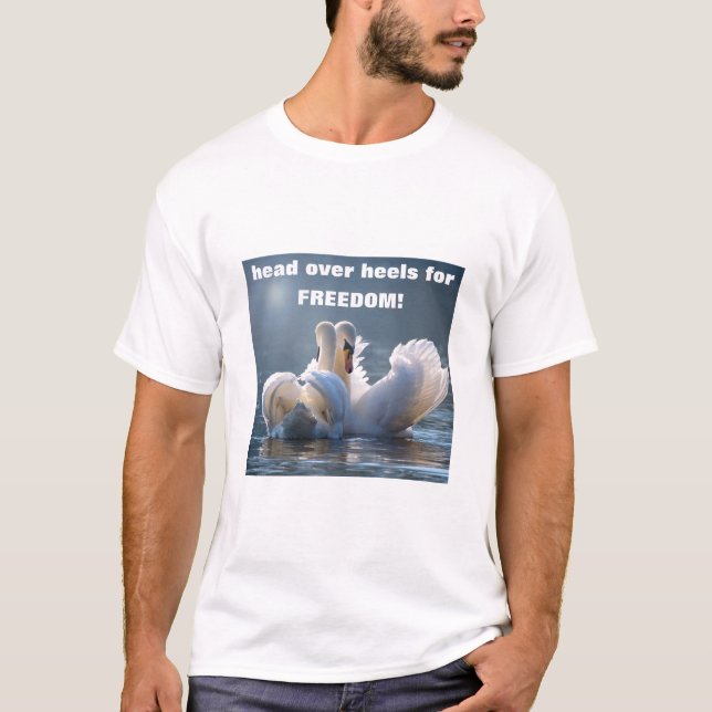 Head over Heels - swans (light) T-Shirt (Front)