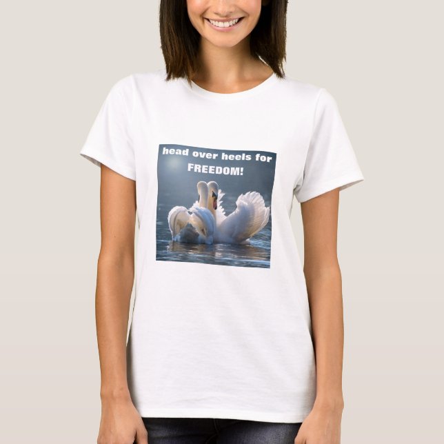 Head over Heels - swans (light) T-Shirt (Front)