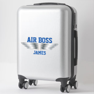 Head Pilot Air Boss Silver Pilot Wings