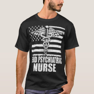 Head Psychiatric Nurse American Flag T-Shirt
