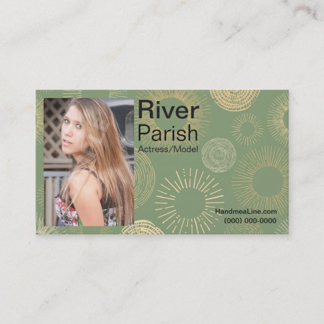 Head shot Business Card Models or Actors (Front)