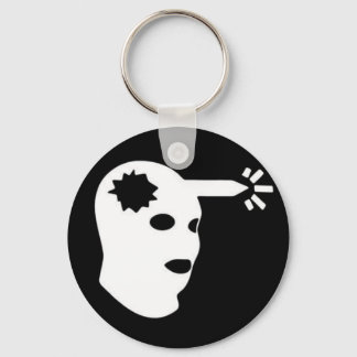 head shot keychain