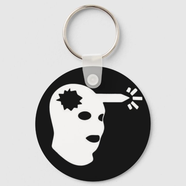 head shot keychain (Front)
