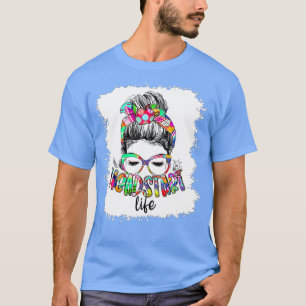 Head Start Life Messy Bun Back To School Head Star T-Shirt