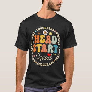 Head Start Squad Homeschool Teacher Headstart Back T-Shirt