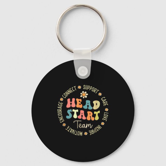 Head Start Team Homeschooling Teacher Back To Scho Keychain (Front)