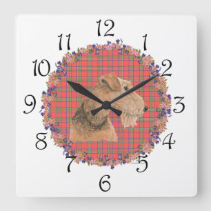 Head Study Square Wall Clock