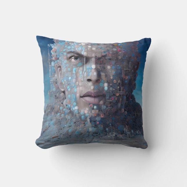 Head Throw Pillow (Front)