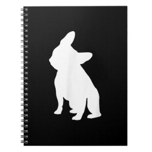 Head Tilt Apparel Frenchie Head Bulldog Lover Gift Notebook