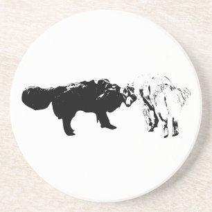Head-to-Head Companions Autumn Mug Coaster