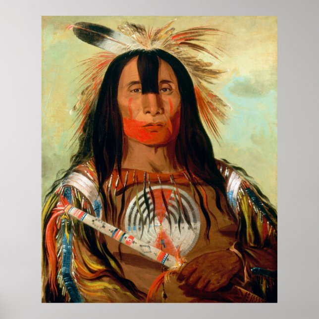 Head war chief of the Blood Indians. Poster (Front)