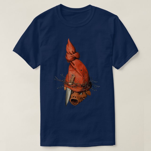 Head with Knife T-Shirt (Design Front)