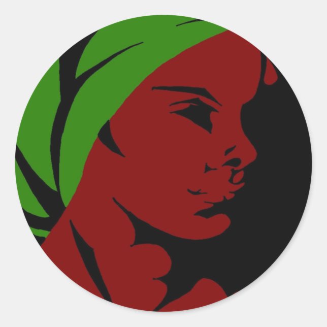 Head Wrap 3 (Paint.net) Classic Round Sticker (Front)