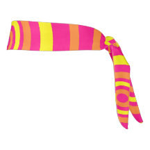 Headband avec Hot rose Yellow et Orange Design