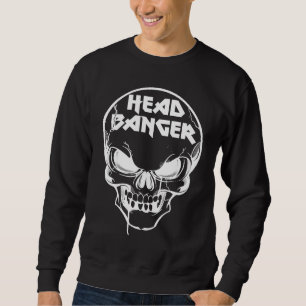 Headbanger Heavy Metal Rocker Dubstep Techno Rave Sweatshirt