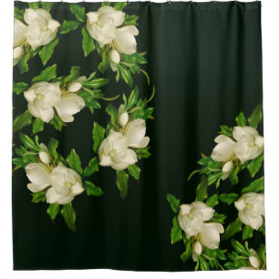 Heade Giant Magnolia Flower Blossom Shower Curtain